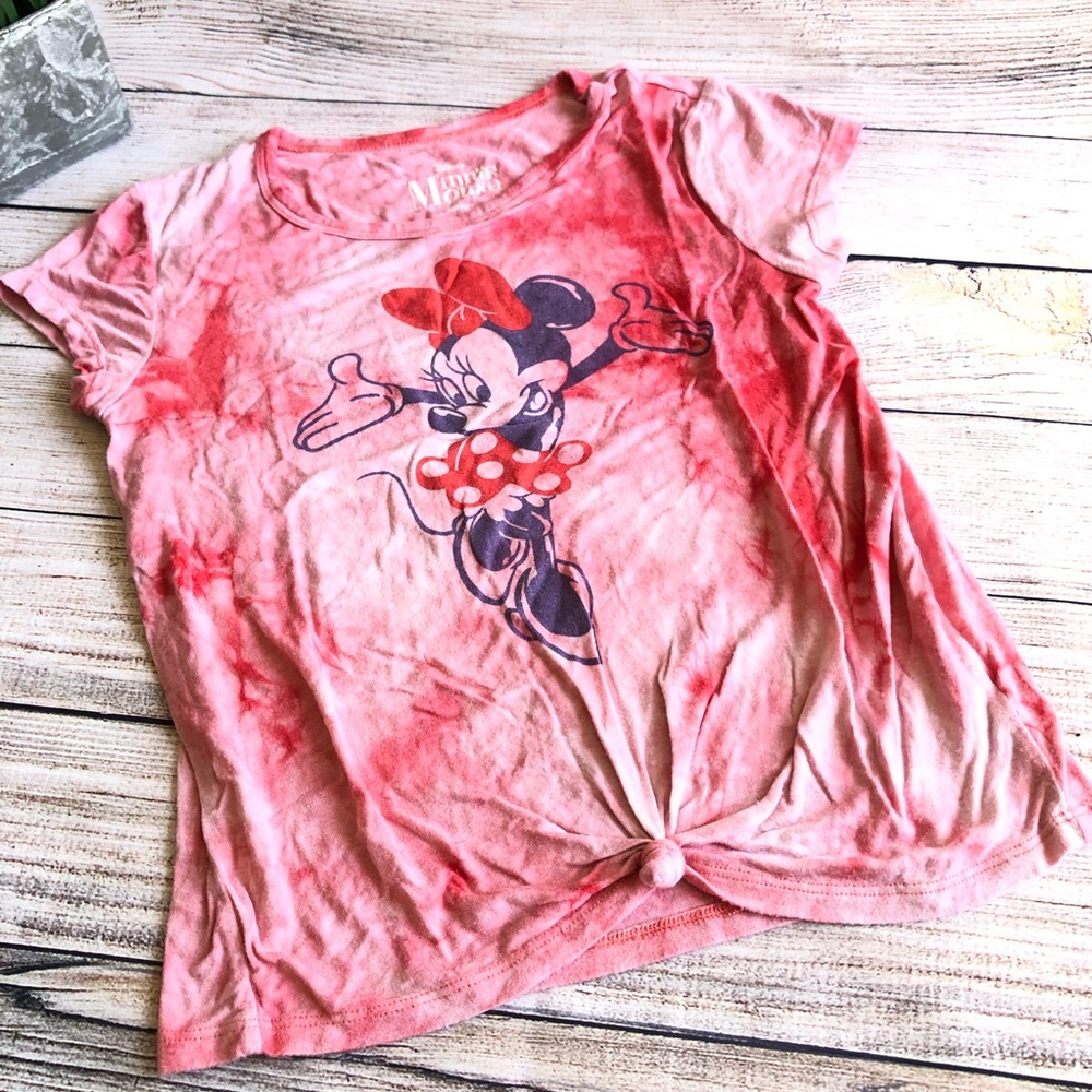 Disney Minnie Mouse t shirt tie dyed size M 7/8